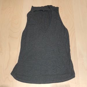 Choker neck tank top
